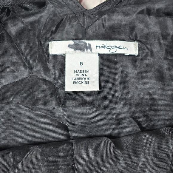 Halogen Pleated Black‎ Floral Dress 8 - Picture 5 of 9